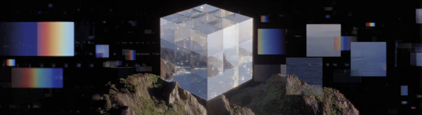 Surreal Floating Cube