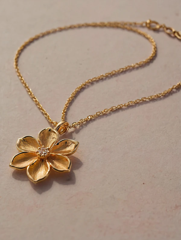 Gold Flower Necklace