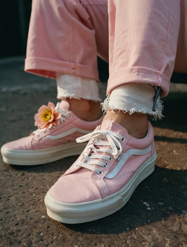 Pastel Sneakers Close-Up