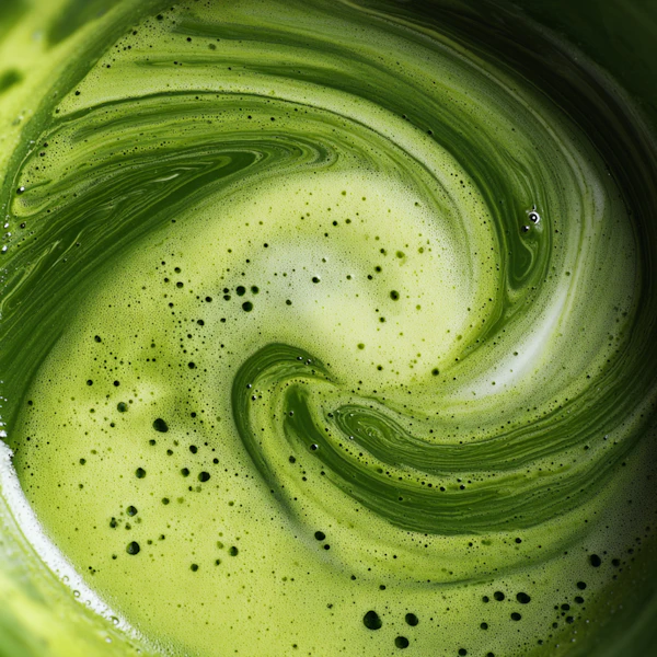 Swirling Matcha Tea