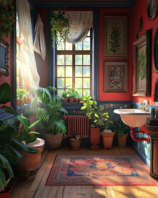 Cozy Vintage Bathroom