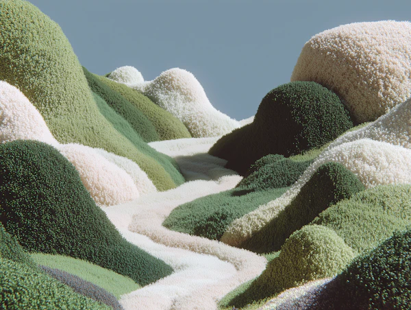 Surreal Beaded Hills