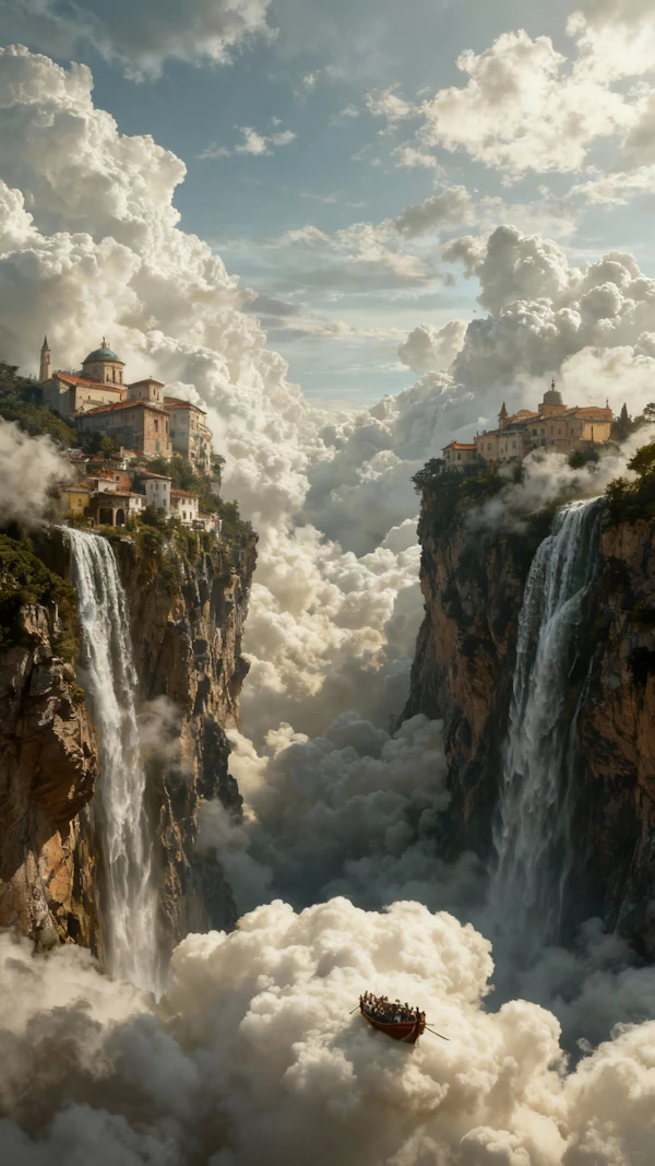 Surreal Cliff Village