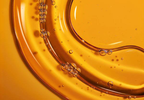 Amber Liquid Close-Up