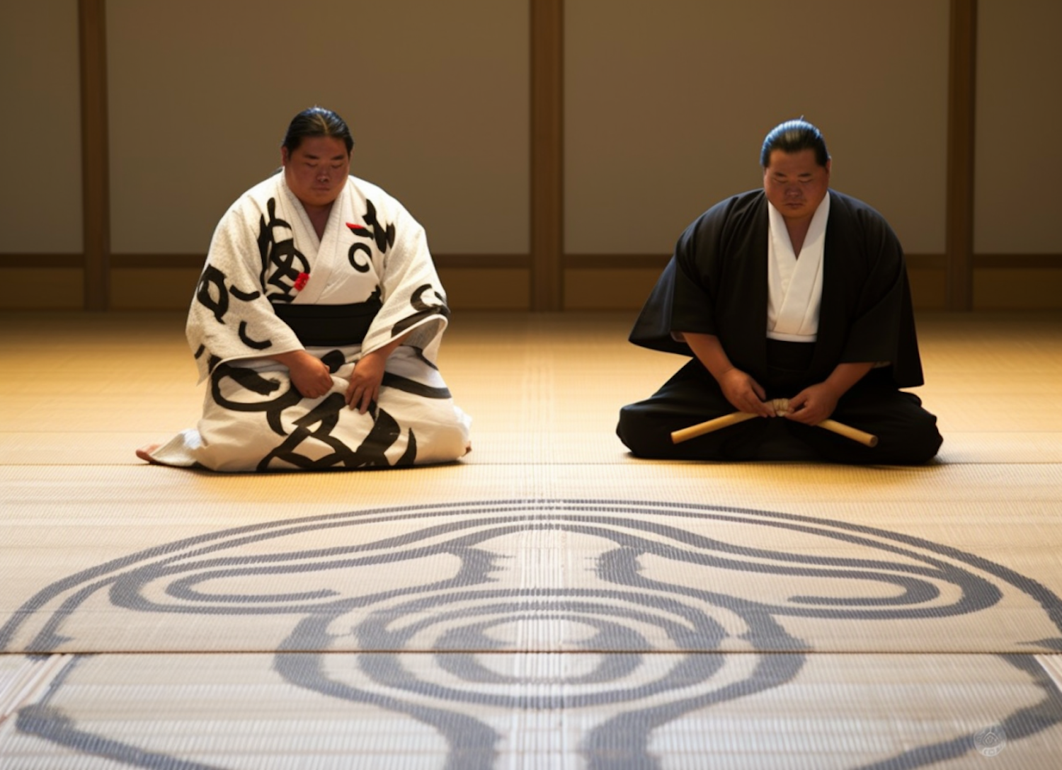 Seiza Ceremony Preparation on Tatami