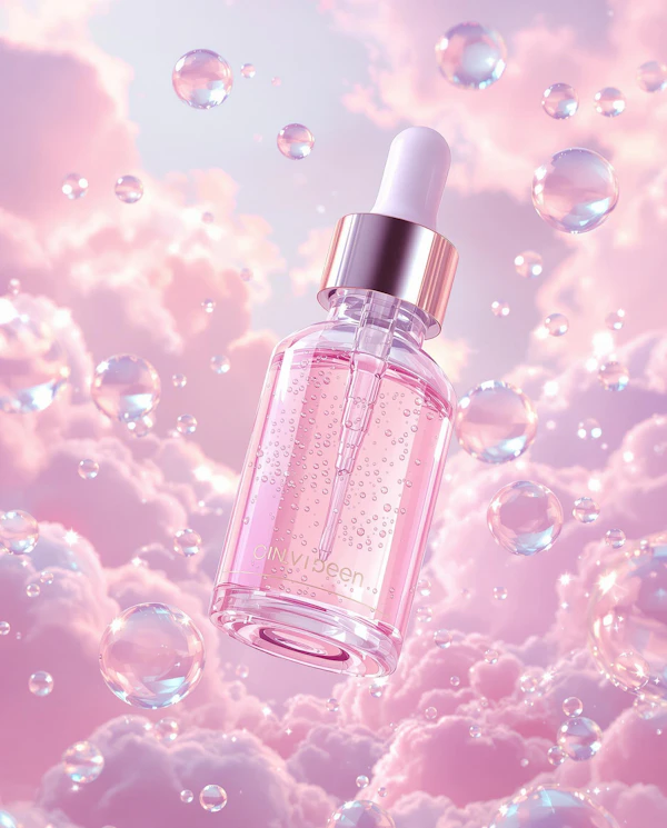 Serum Bottle with Bubbles
