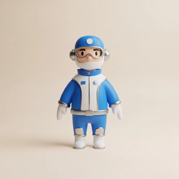Stylized Astronaut Toy