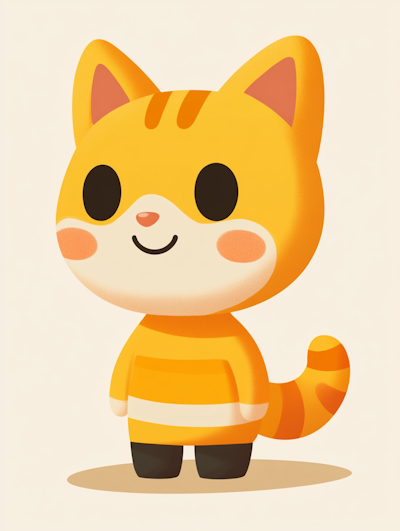 Cartoon Cat Character