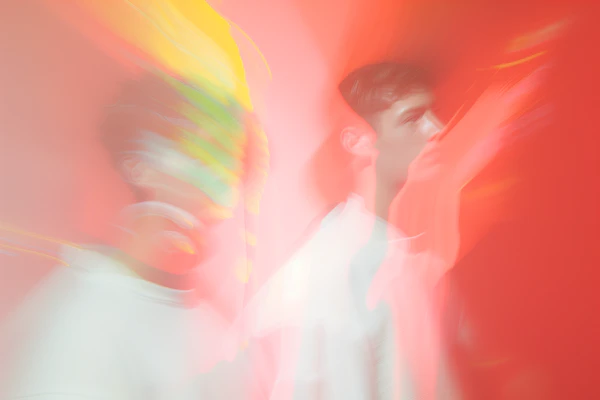 Abstract Red Scene