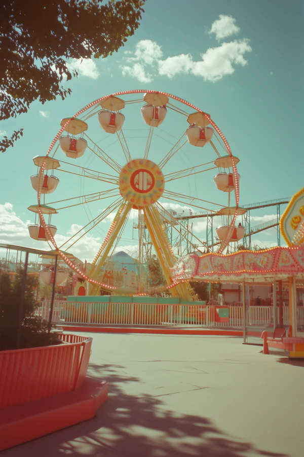 Amusement Park Ferris Wheel