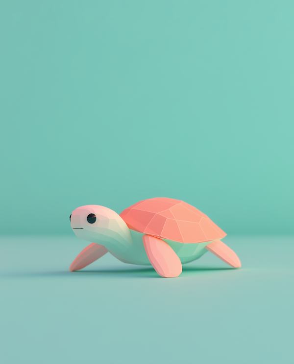 Geometric Turtle Illustration