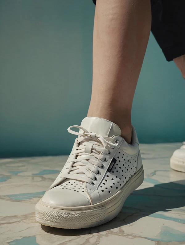 Close-up of White Sneaker