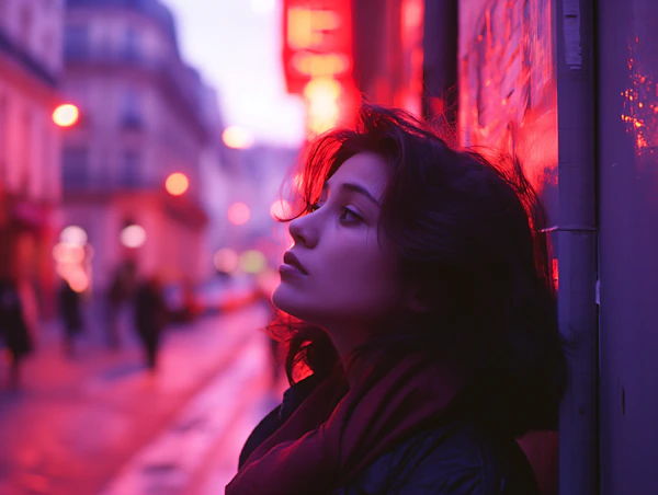 Neon Contemplation