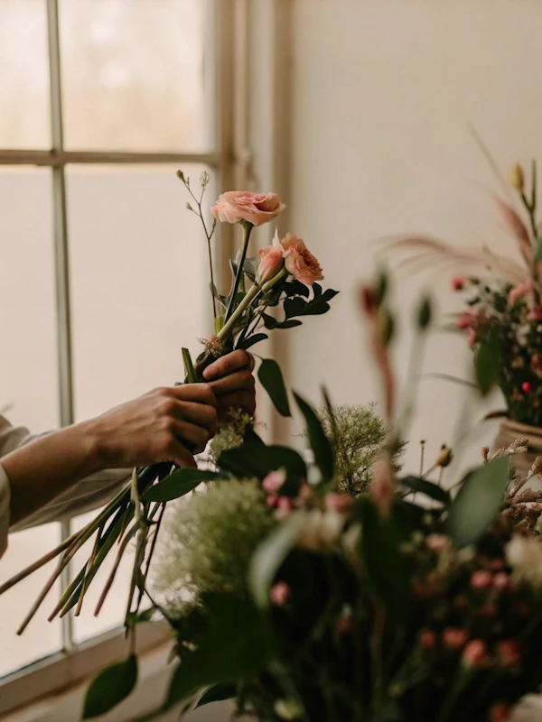 Floral Arrangement Scene