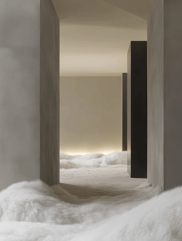 Surreal Minimalist Interior