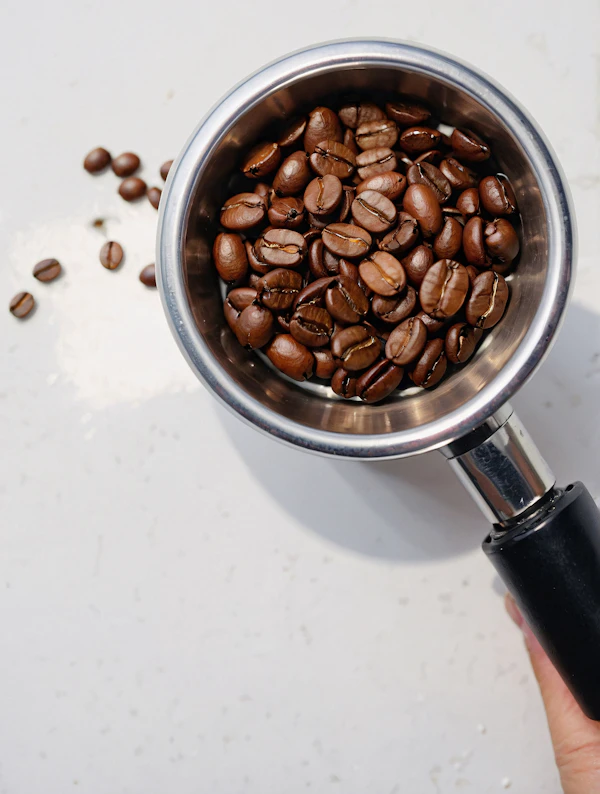Portafilter with Coffee