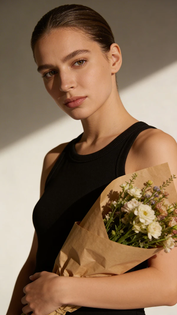 Woman with Bouquet