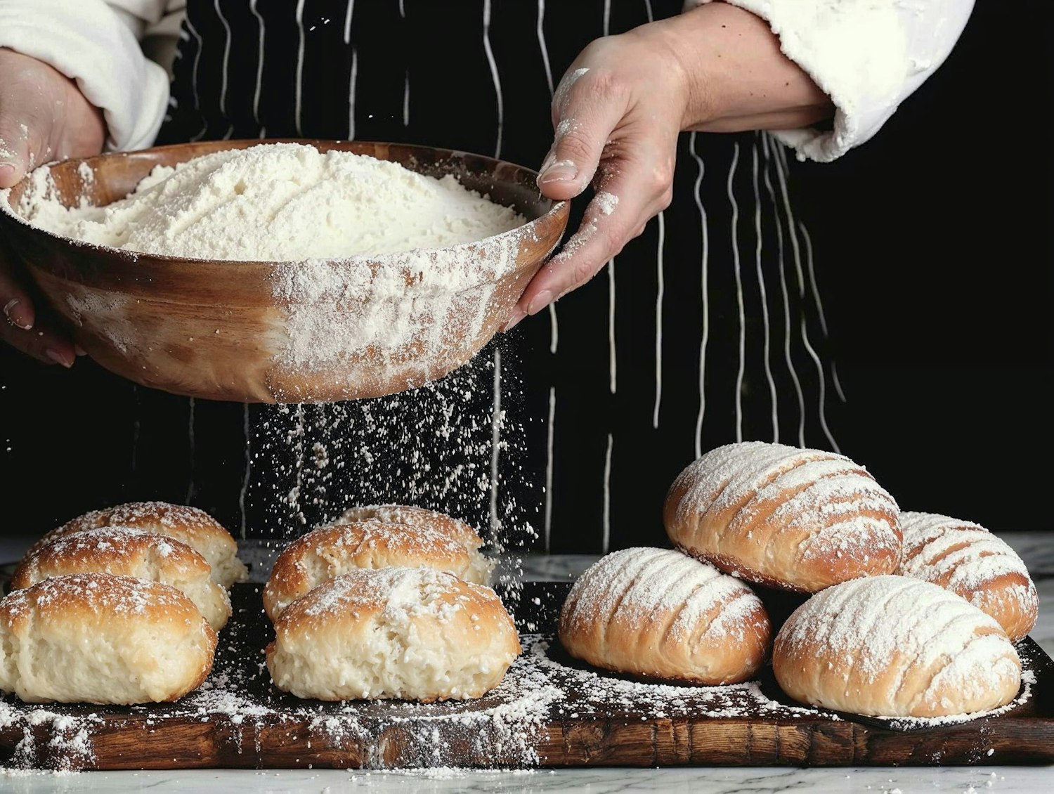 Artisan Baker Preparing Bread