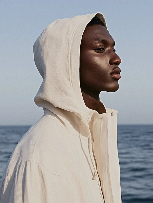 Thoughtful Ocean Gaze