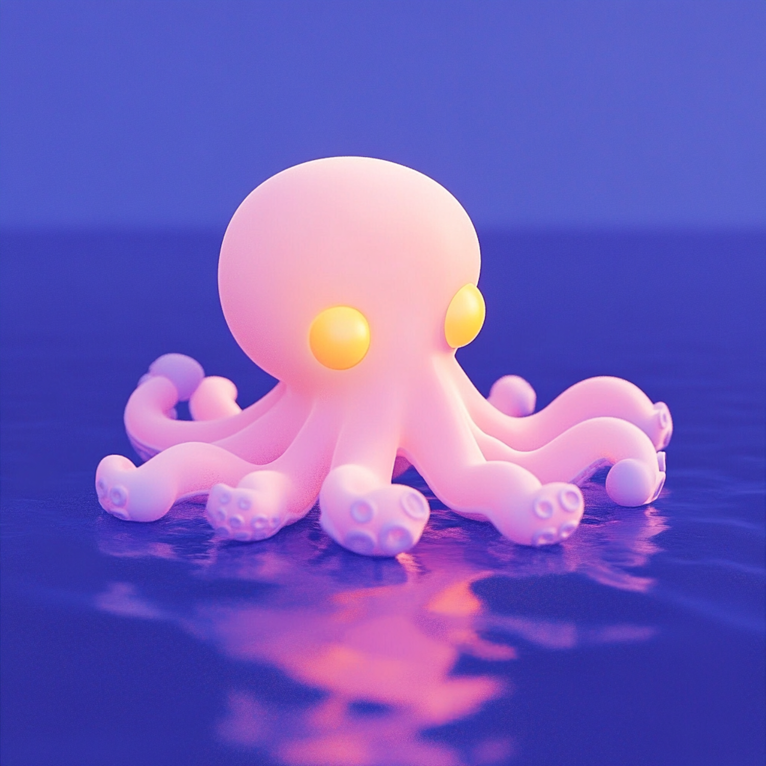 Squid Puns - A kawaii baby squid