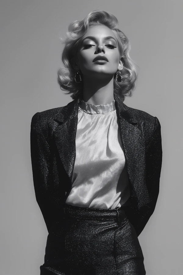 Elegant Monochrome Portrait