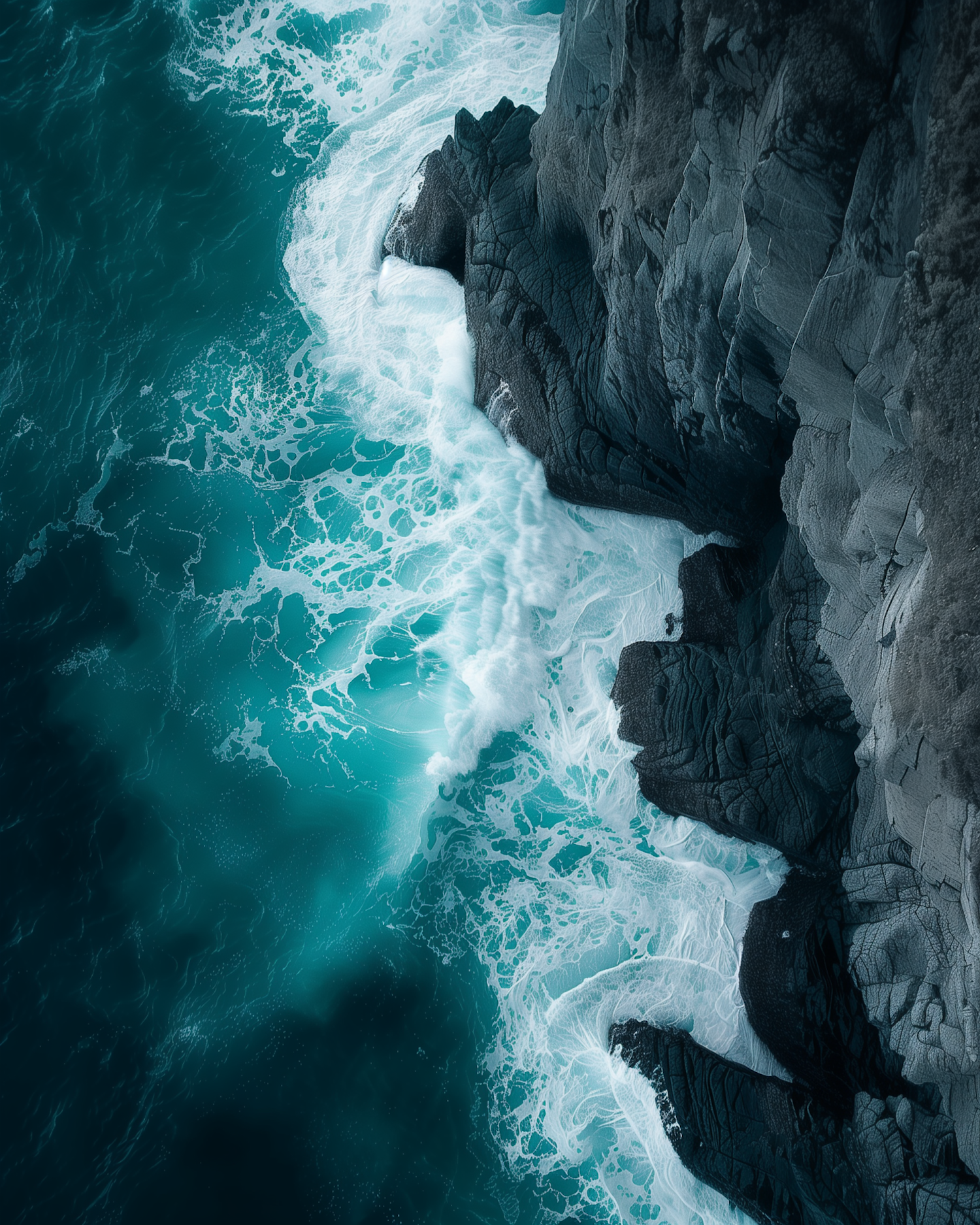 Dramatic Coastal Aerial View