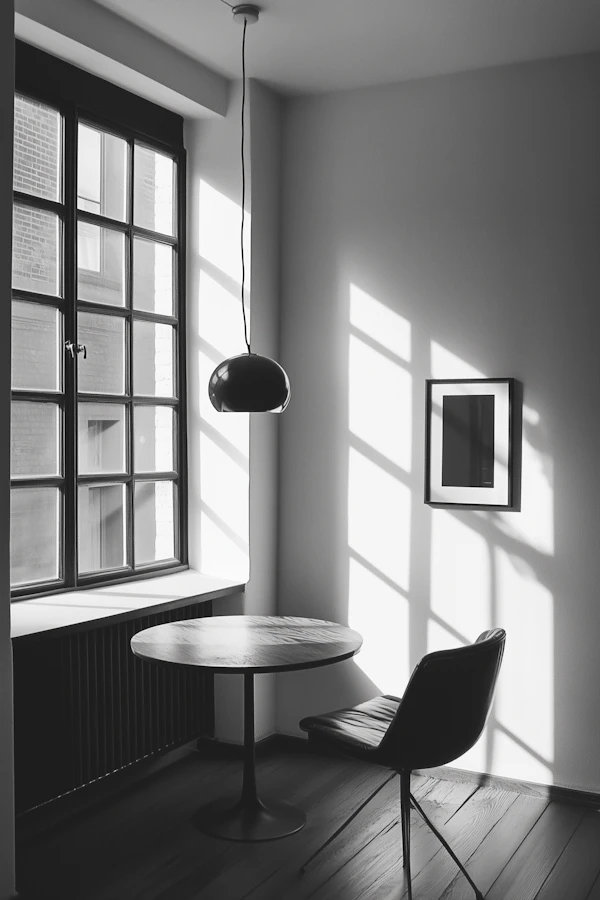 Minimalist Interior with Geometric Shapes