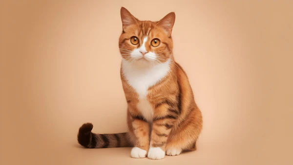 Ginger Tabby Cat Portrait