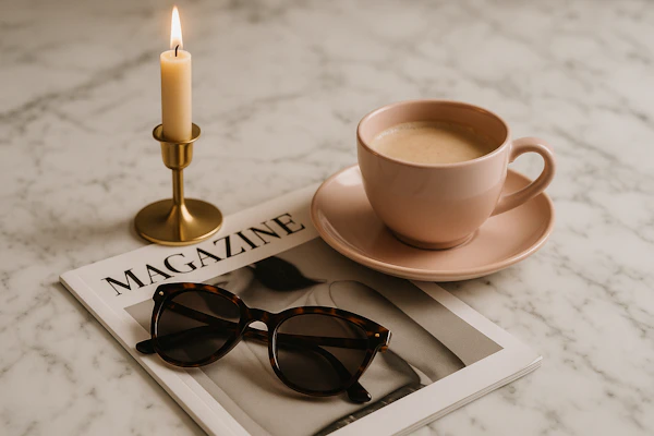 Elegant Flat-Lay Scene