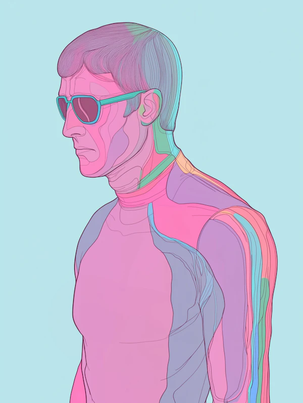 Stylized Human Figure Illustration