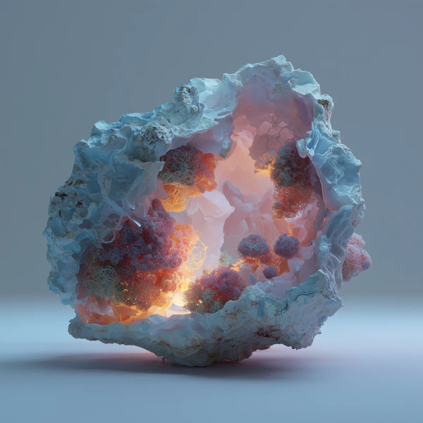 Glowing Geode Artwork