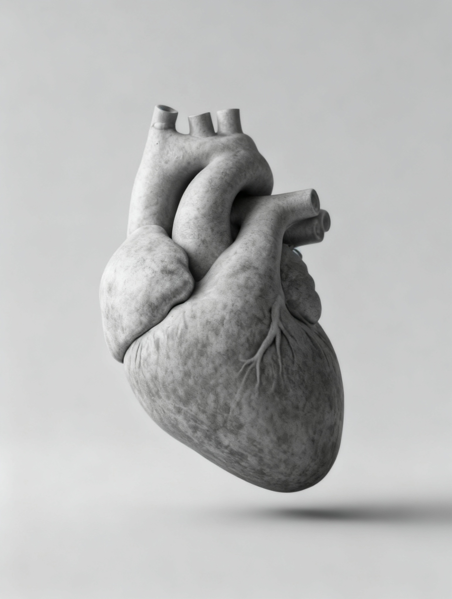 3D Human Heart Rendering 3D Image on Lummi