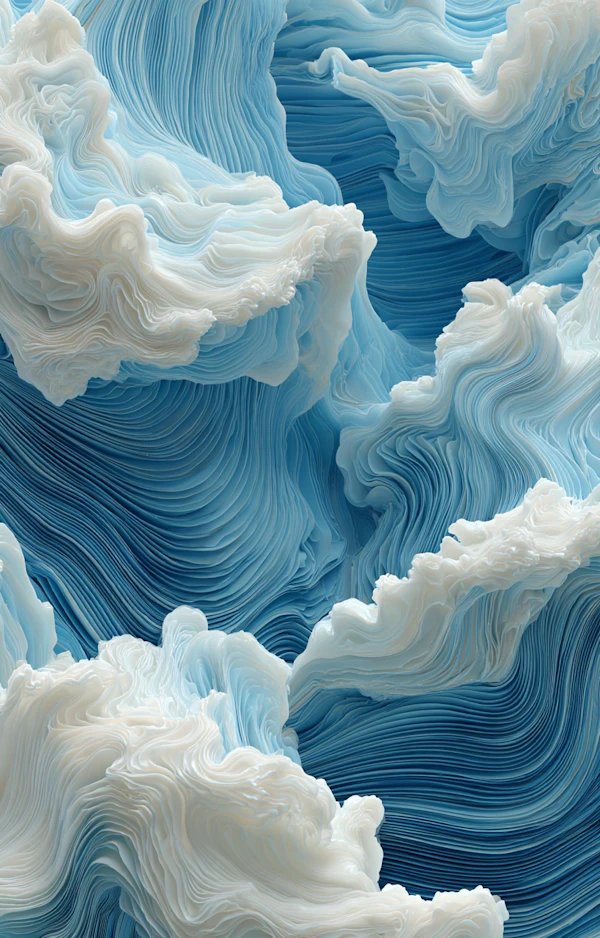 Abstract Blue Waves