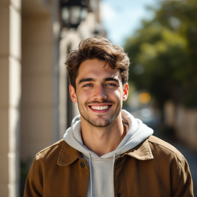 Young Man in Urban Setting