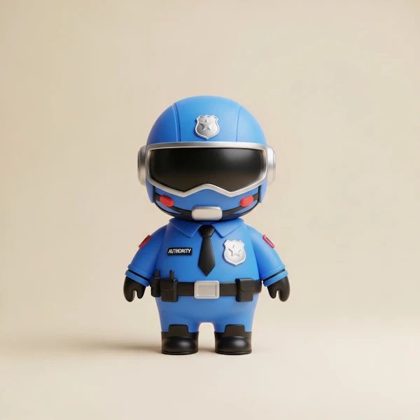 Cartoon Police Officer