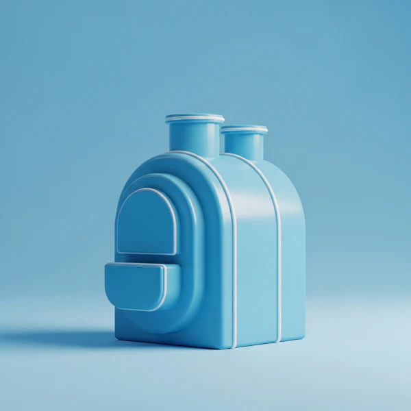 Futuristic Blue Object