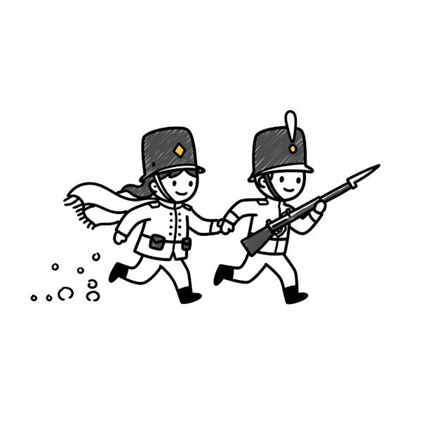 Playful Soldier Duo