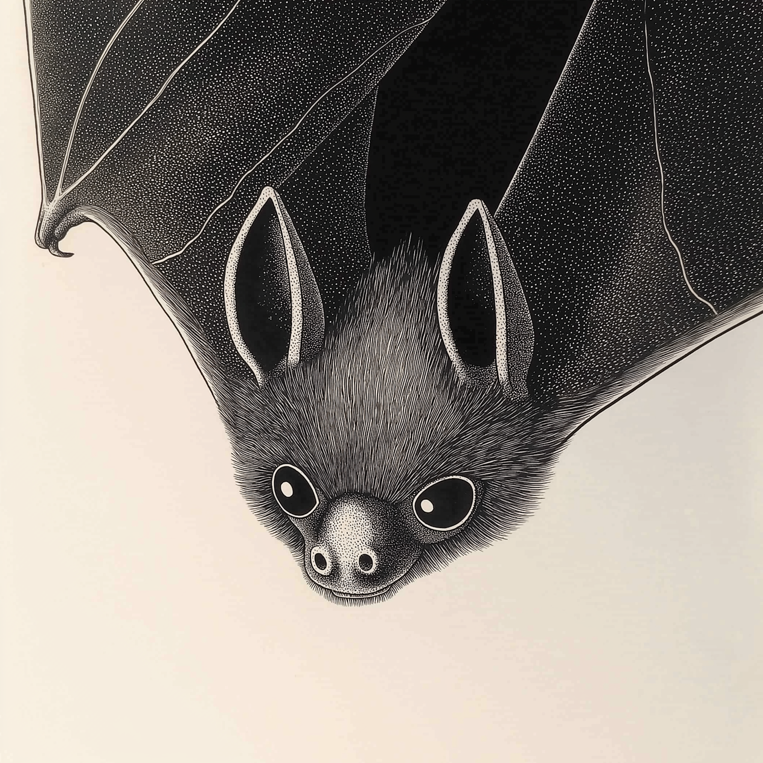 Detailed Bat Illustration