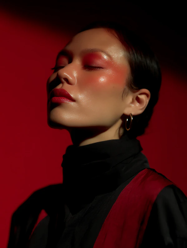 Elegant Red Portrait