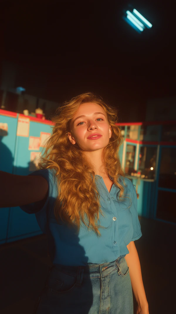 Woman Taking Selfie