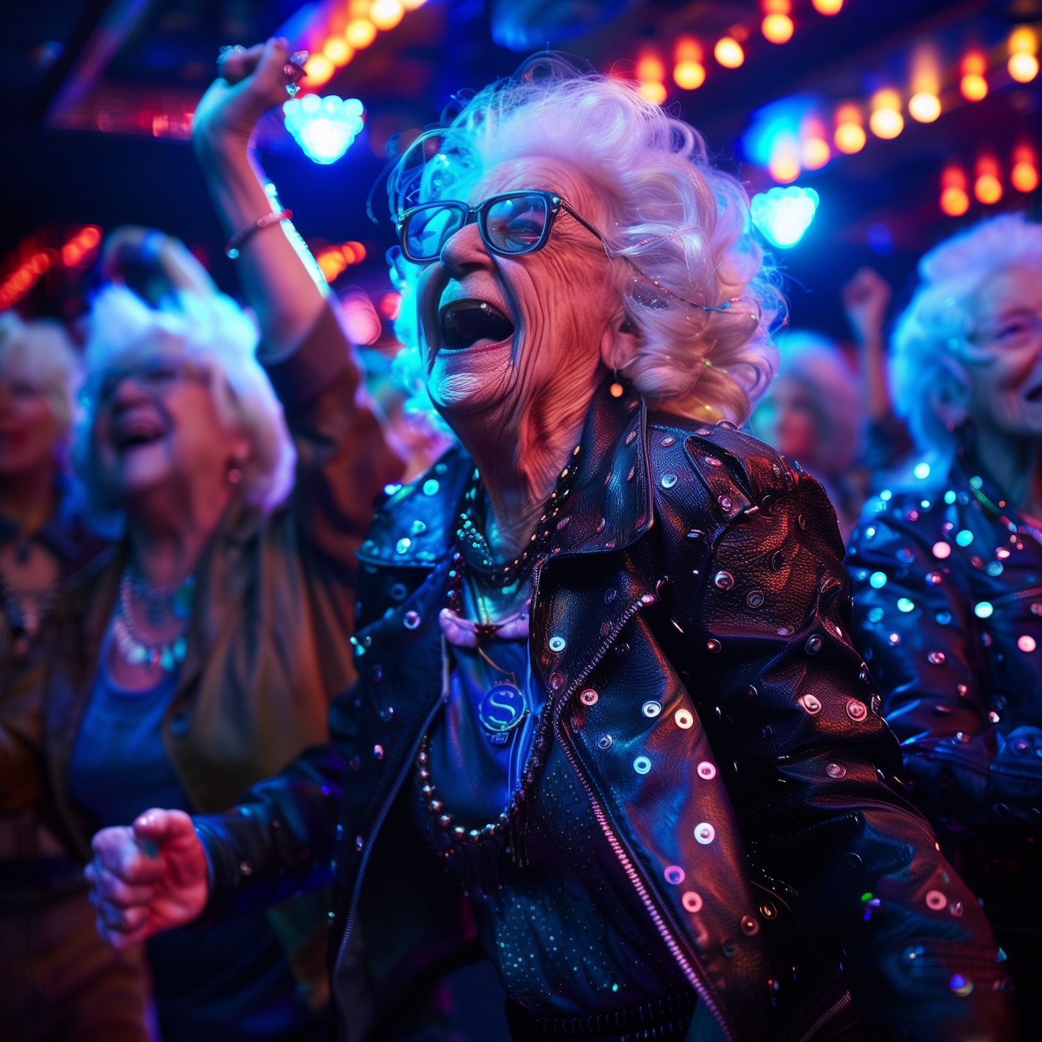 Elderly Women Celebrating at a Party