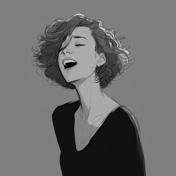 Expressive Monochrome Art