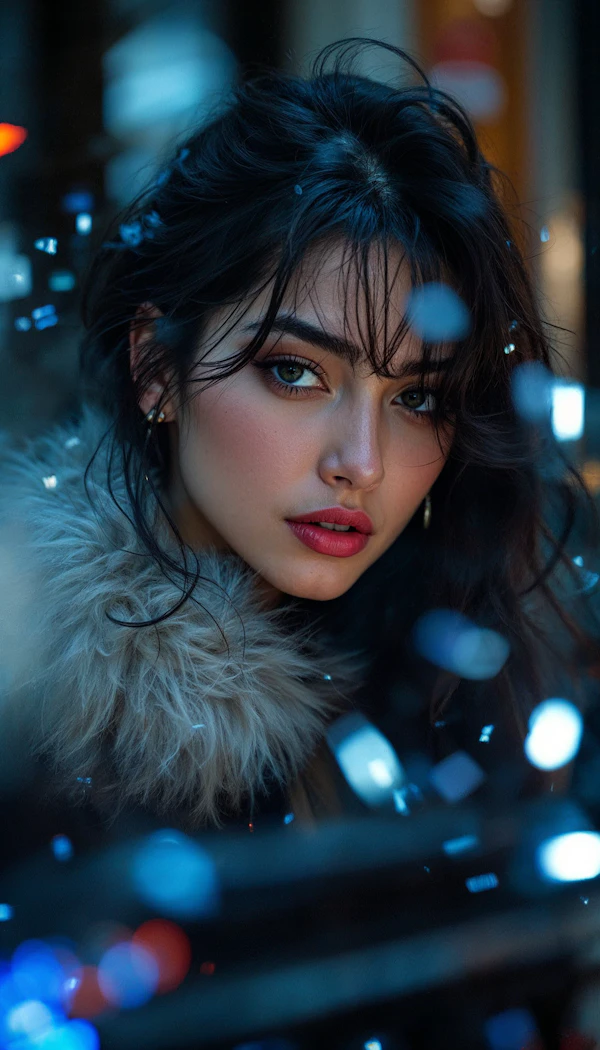 Portrait of a Woman with Intense Expression