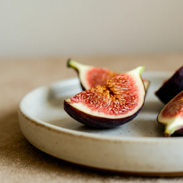 Fresh Figs on Plate