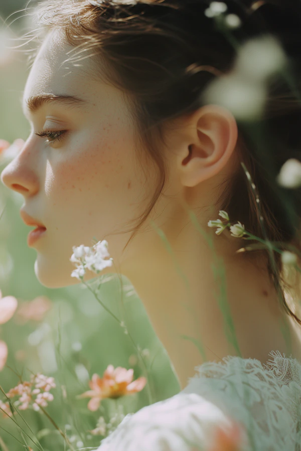 Ethereal Portrait of a Young Woman