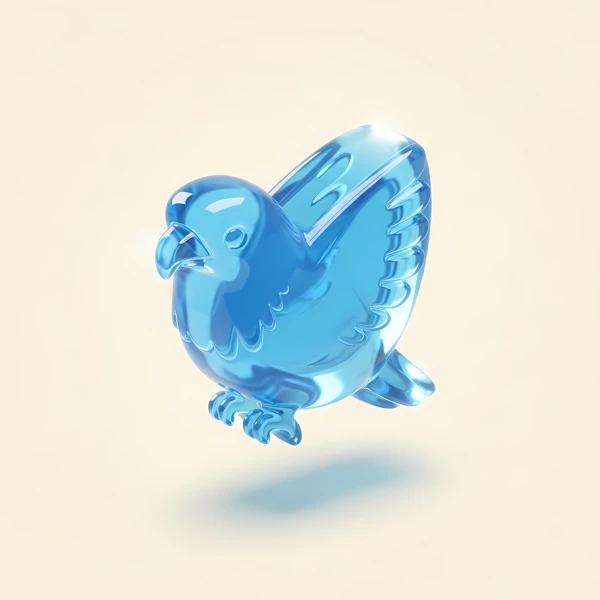 Crystal Bird in Flight