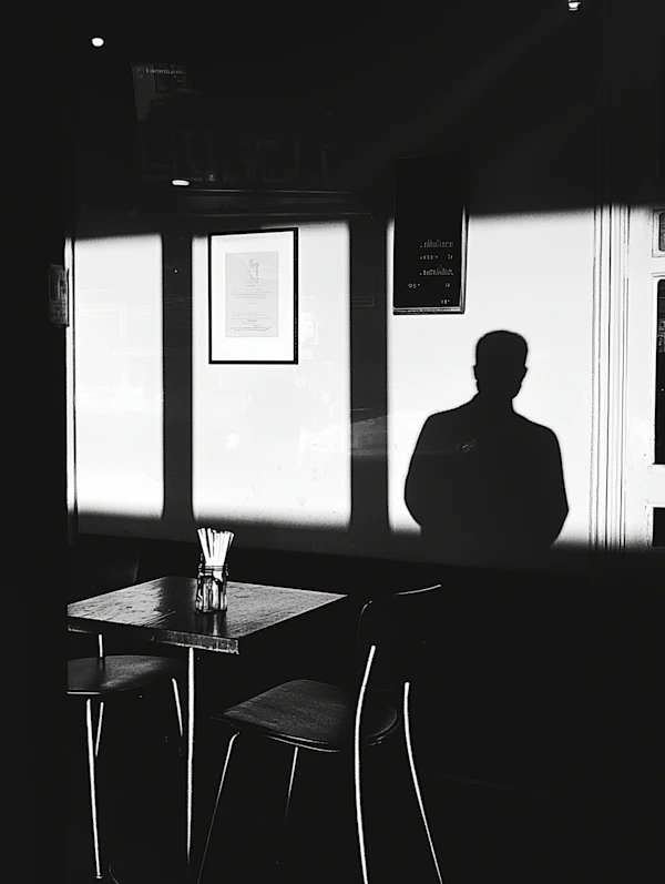 Minimalist Interior with Shadow