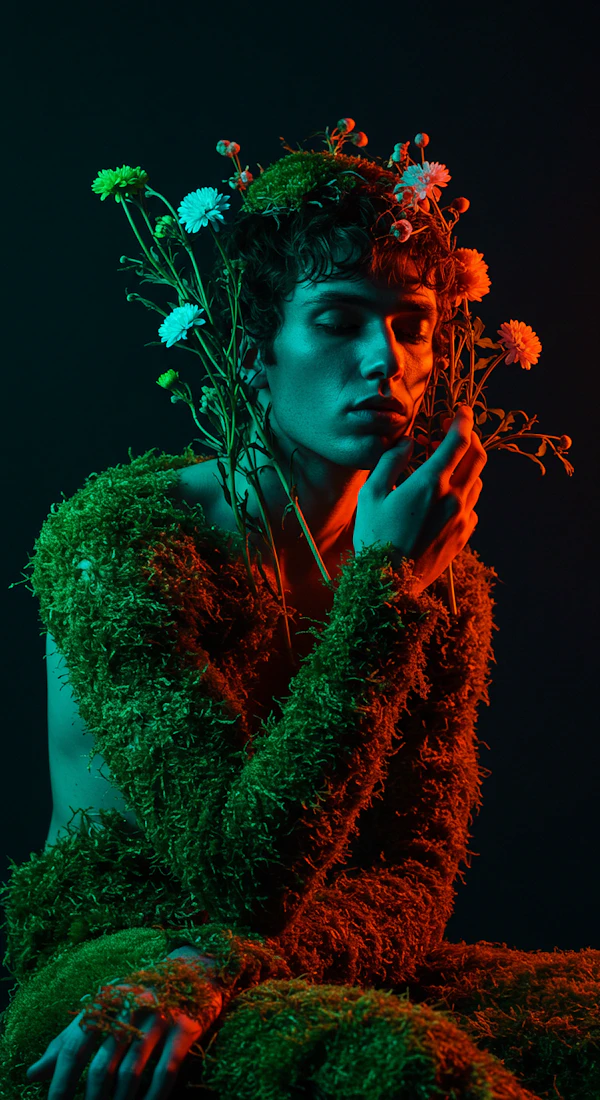 Mossy Floral Portrait