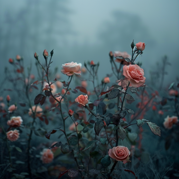 Misty Morning Roses