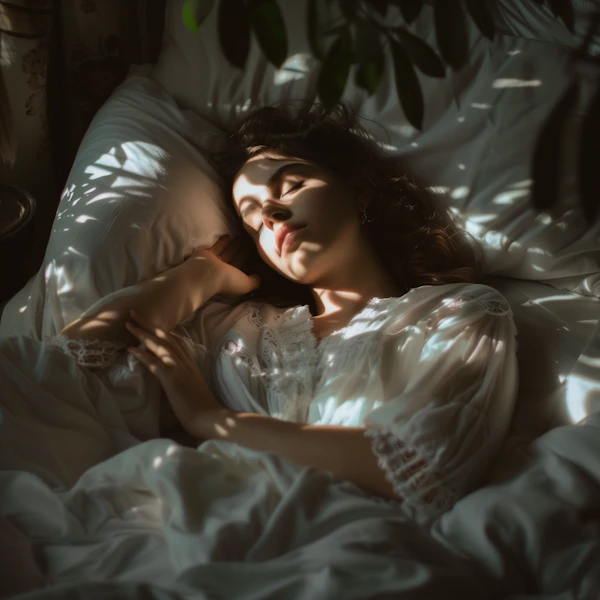 Sleeping Woman in Sunlight